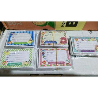 Combo 5 xấp giấy nhãn tập học sinh