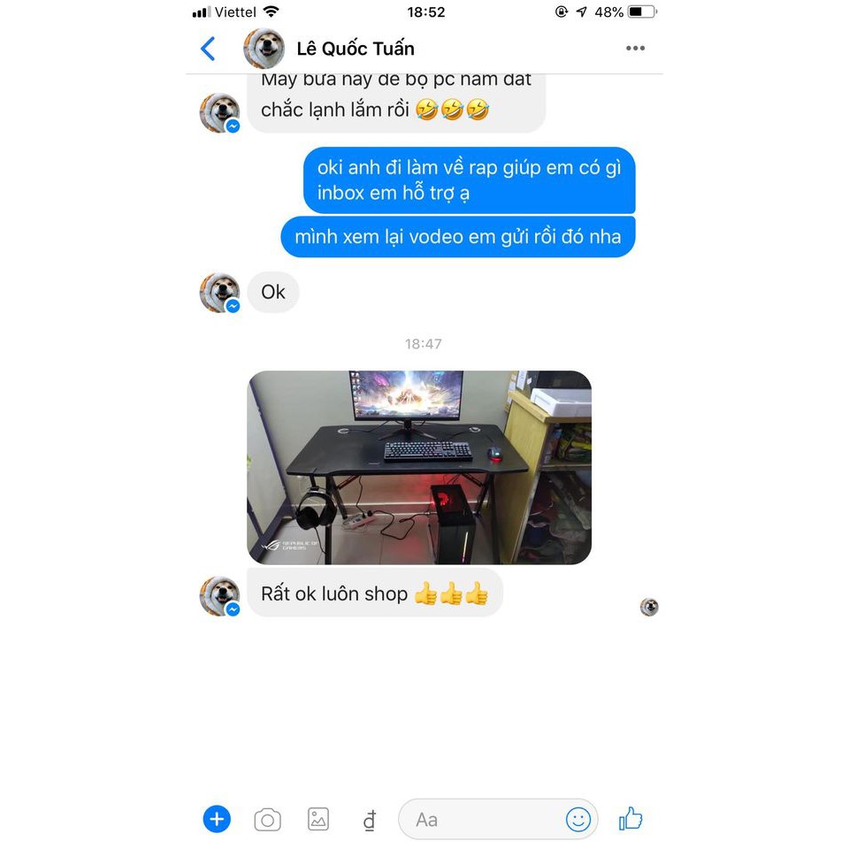 Bàn gaming Iron Man X3 giá siêu rẻ kt 60x1m2, cao 75cm | BigBuy360 - bigbuy360.vn