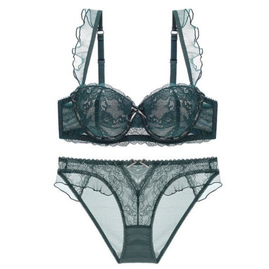 Bộ Đồ Lót Ren Mềm Sexy Có Gọng Đệm Mỏng Quai Bèo Siêu Xinh Gu Bra - B01 | BigBuy360 - bigbuy360.vn