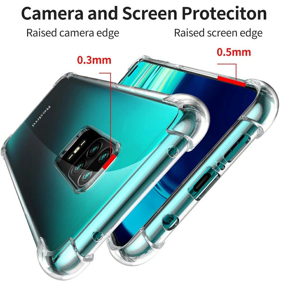 Ốp lưng Redmi Note 9 / Redmi 10X 4G dẻo trong chống sốc lồi 4 góc hạn chế ố vàng
