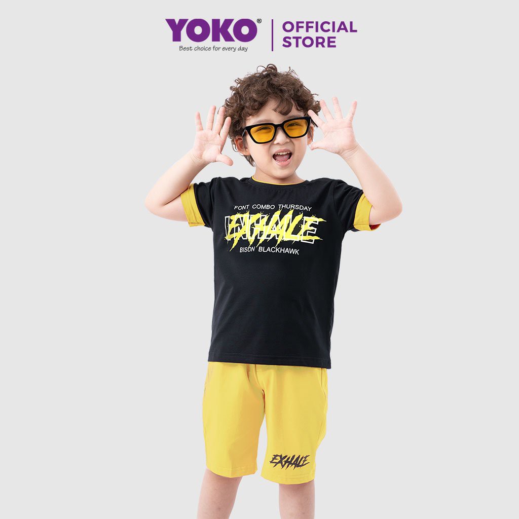 Bộ Quần Áo Thun Tay Ngắn Bé Trai (1-5 Tuổi) YOKO KID’S FASHION 20074T