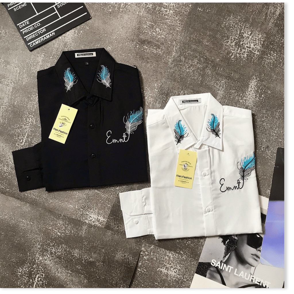 ÁO SƠ MI DÀI TAY NAM HOẠ TIẾT LÔNG VŨ CỰC ĐẸP LỊCH LÃM KOKO MI FASHION