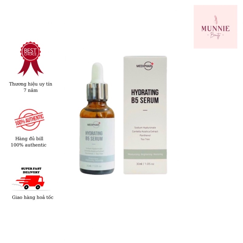 [Chính hãng có tem] Tinh chất phục hồi da Mediphar+ Hydrating B5 Serum