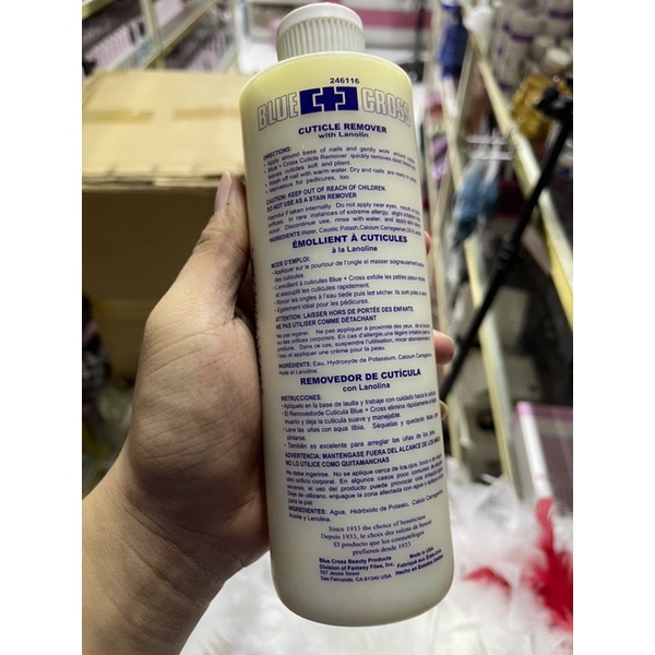 Kem mềm da nail, Kem mềm da mỹ  BLUE CROSS 170ml chuyên dụng cắt da chết không cần ngâm nước hàng nhập khẩu tại mỹ