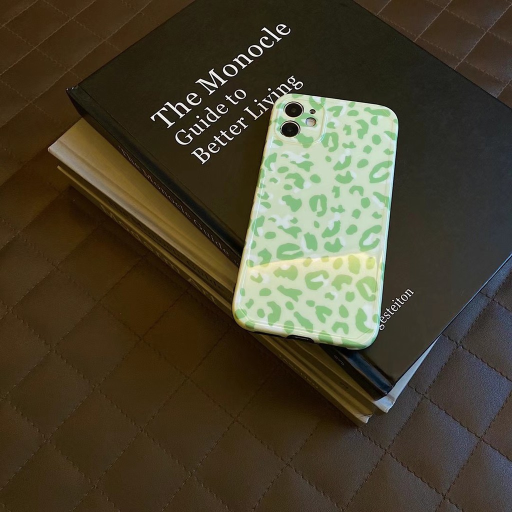 Green leopard Suitable for iphone 7/8 / Se2020 7plus / 8plus Ix Xr Xsmax 11 11pro11promax 12 12mini 12pro 12pro Max soft shell | BigBuy360 - bigbuy360.vn