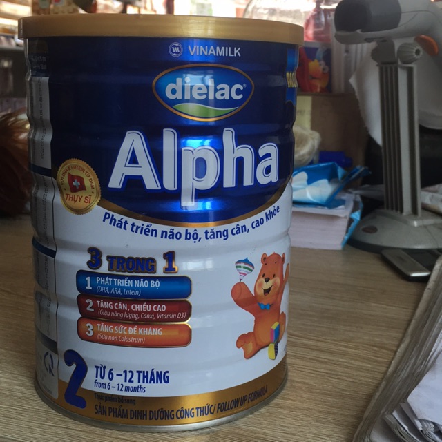 Sữa Dielac Alpha 2(900g) dành cho trẻ 6-12 tháng tuổi