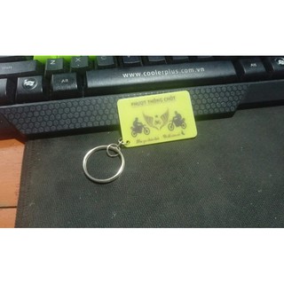 móc khóa mica , logo phượt