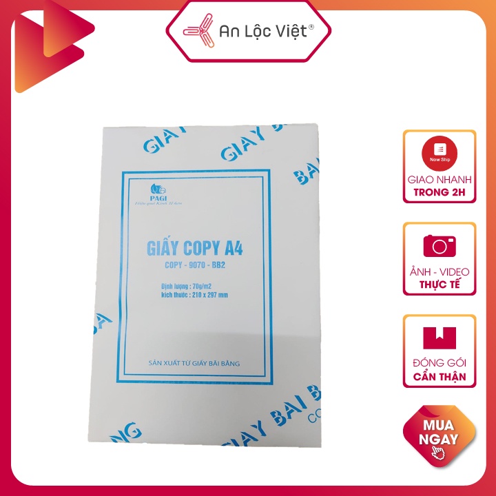 Giấy A4 Bãi bằng 70 gsm - trắng 70 gsm