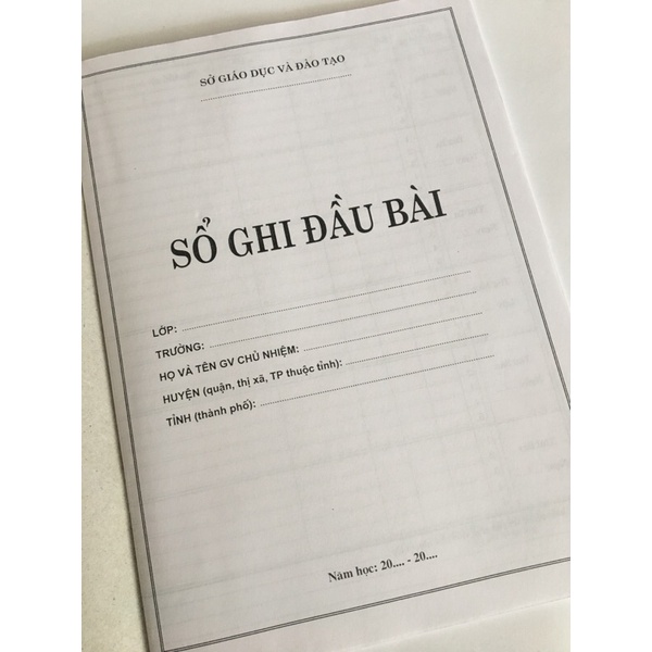 Sổ Ghi Đầu Bài Cấp 2,3