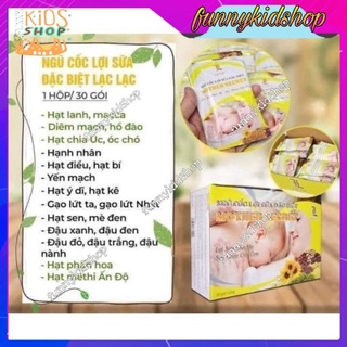 (Combo 2 hộp) Ngũ cốc lợi sữa - Ngũ cốc lợi sữa lạc lạc (30 gói/hộp) - Ngũ cốc Lạc Lạc Siêu Dinh dưỡng