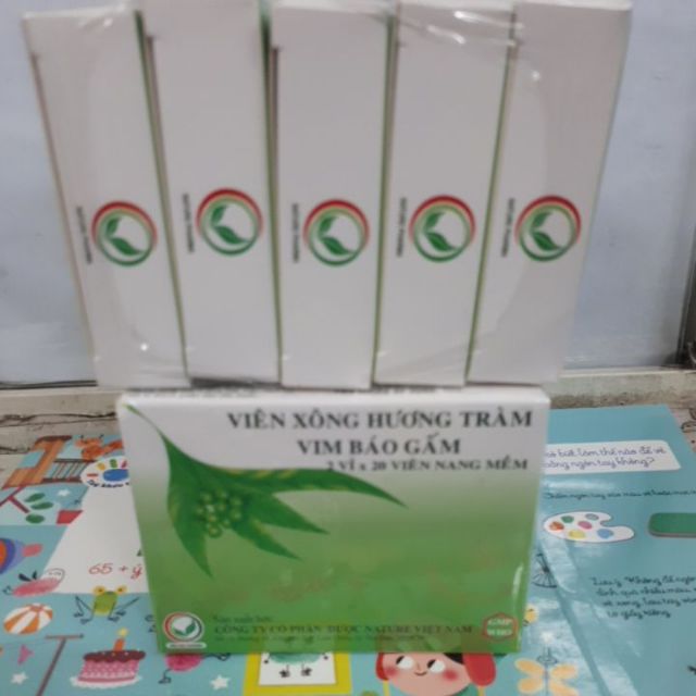 Combo 10 hộp Viên Xông Hương Tràm Vim Báo Gấm