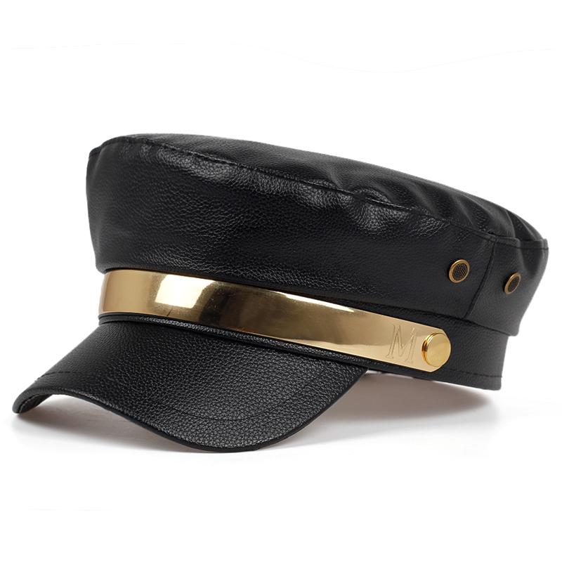 Mũ beret giả da PU thời trang xuân hè cá tính dành cho nữ