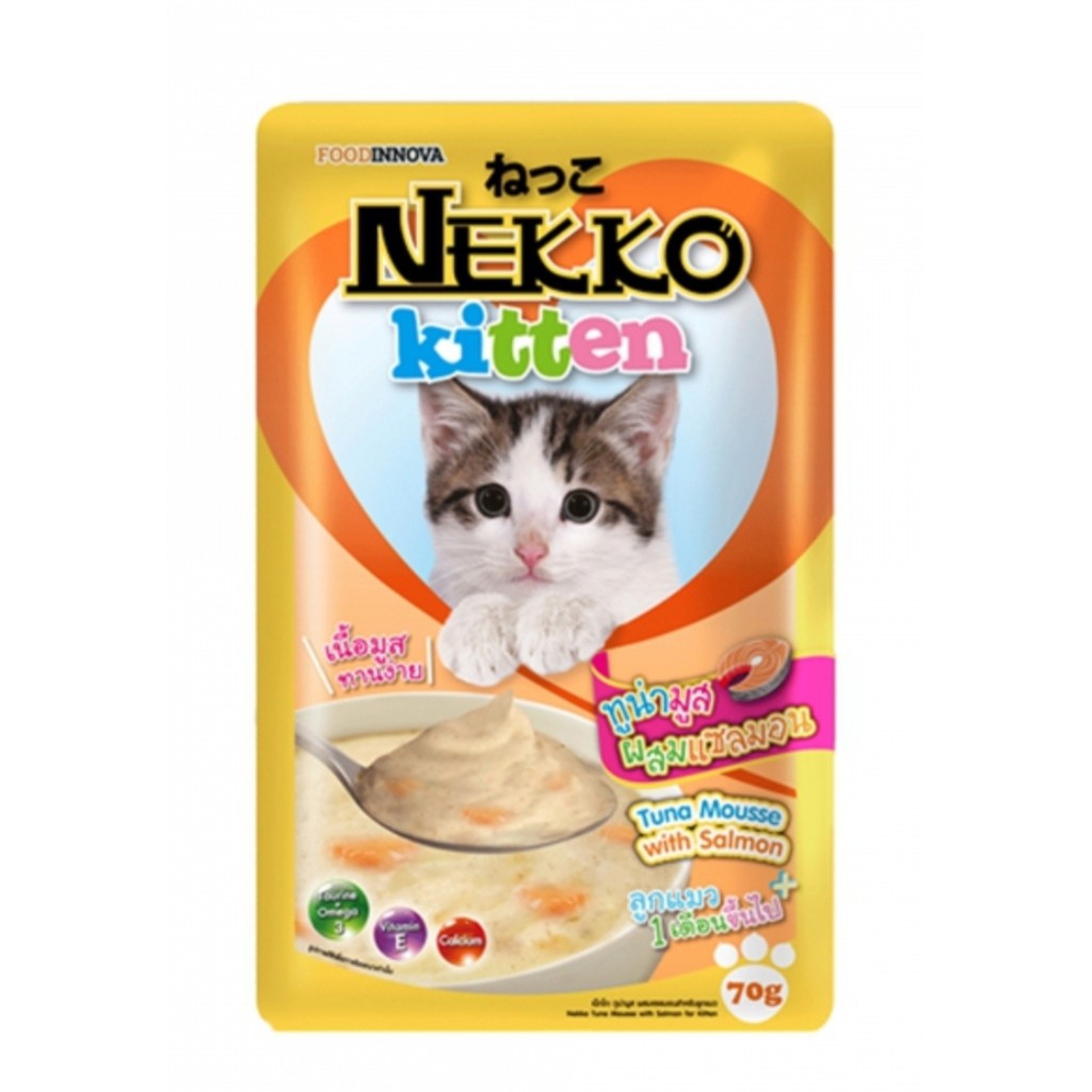 Pate cho mèo con Nekko Kitten 70g (MIX VI)