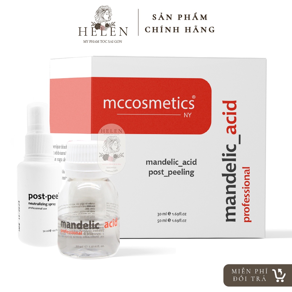 Peel MANDELIC MCCM & MCCOSMETIC-Tạm biệt nám, tàn nhang cho làn da nhạy cảm