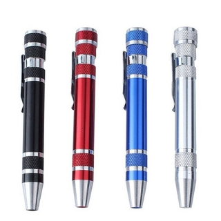 Bộ tua vít đa chức năng bằng hợp kim + 8 đầu thay thế