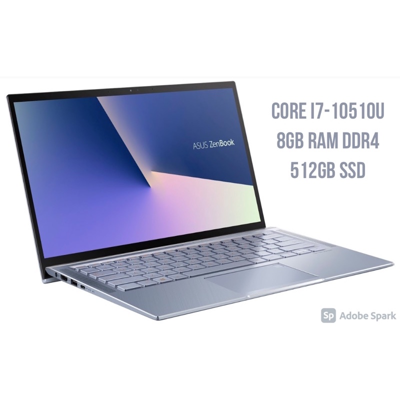 Laptop Asus Zenbook UX433 Core i7-10510U, 8gb ram, 512gb SSD, 14inch Full HD IPS vỏ nhôm siêu mỏng