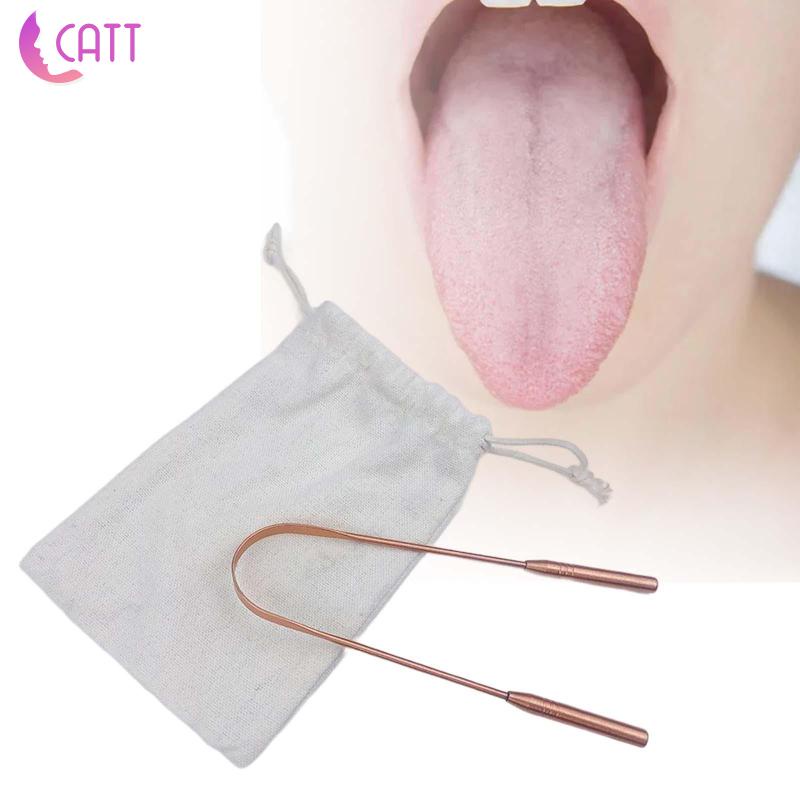 Dụng Cụ Cạo Lưỡi Bằng Đồng Nguyên Chất 100% Hình Chữ U