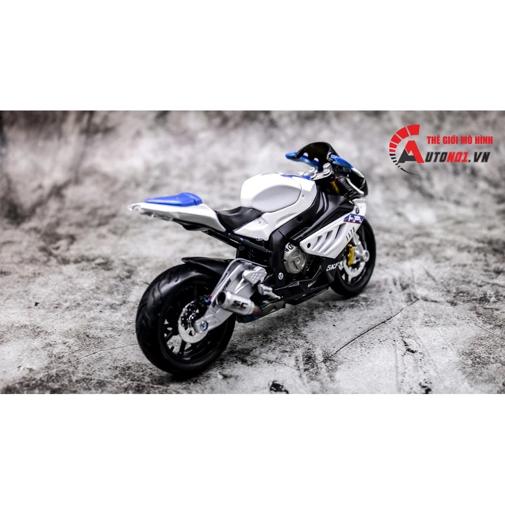 MÔ HÌNH XE BMW S1000RR HP4 ĐỘ PÔ SC 1:12 AUTONO1 D006