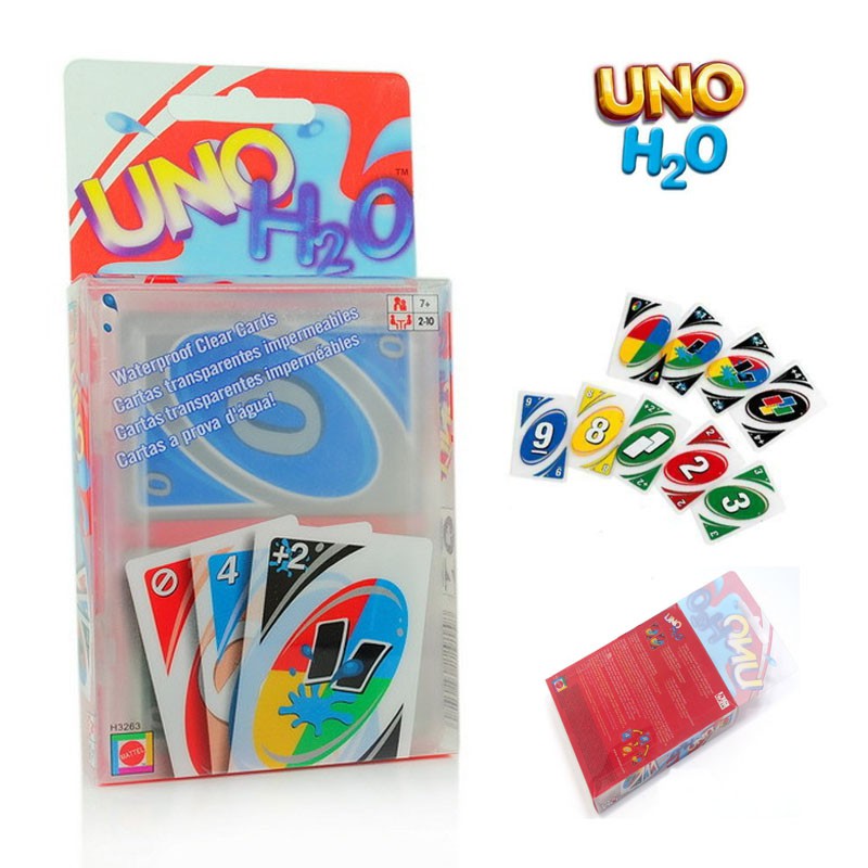 Hộp Đựng Bài UNO H2O Bằng Nhựa Trong Suốt Chống Thấm Nước