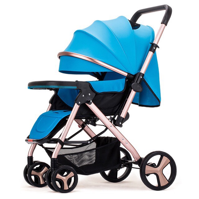 Xe đẩy trẻ em cao cấp 2 chiều ba tư thế BELECO 511 Bánh hơi chống thủng, tay đẩy đảo chiều DH - CENTER