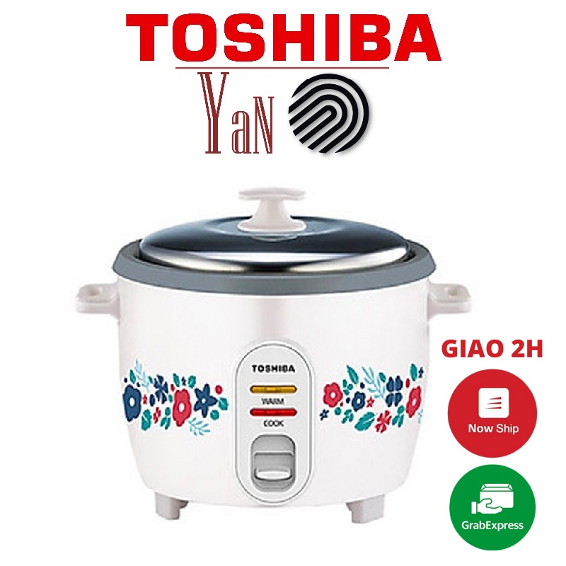 Nồi cơm điện cơ nắp rời lòng nồi chống dính 1.8L Toshiba RC-18MH1PV / RC-18MH2PV 700W - Hàng chính hãng
