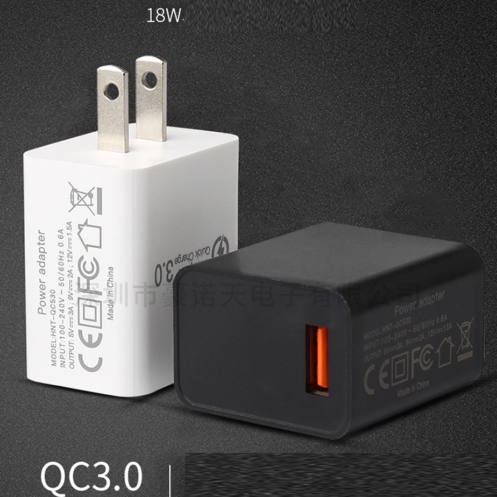 Sạc nhanh QC 3.0 cao cấp , tương thích với cả các thiết bị IOS , sạc nhanh với mức tối đa nhận dạng được