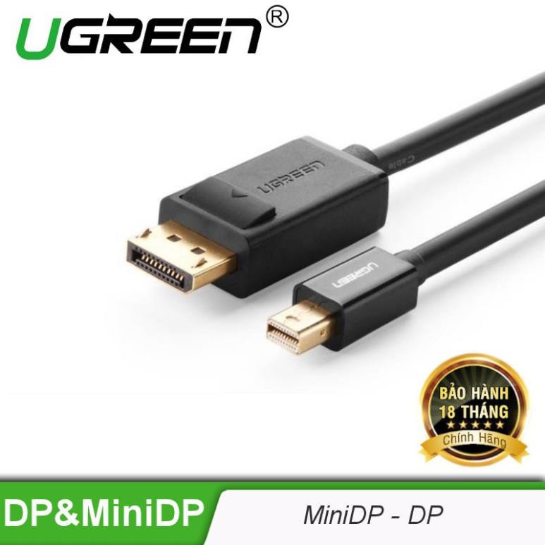 Cáp chuyển đổi Mini DisplayPort sang Displayport chính hãng UGREEN MD105 ✔Hàng Chính Hãng✔