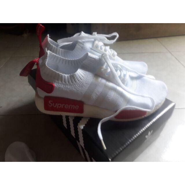 Sale XẢ [Chính Hãng] Giày ADIDAS NMD Supreme trắng đỏ sale thật, không deal ảo . 2020 Xịn Nhẩt NEW ✔️ . ^ ‣