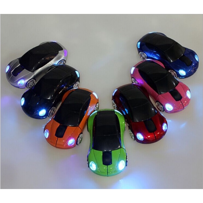Chuột Quang Không Dây Hình Xe Hơi 2.4ghz Cho Máy Tính, Laptop, Chuột không dây 1600 Dpi hình xe hơi độc đáo đẹp mắt