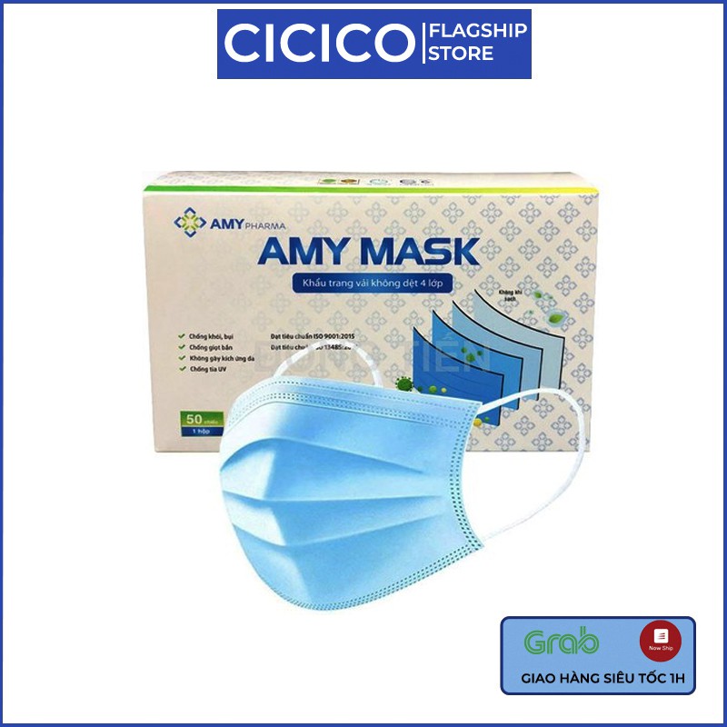 Hộp khẩu trang AMY MASK 4 lớp kháng khuẩn | BigBuy360 - bigbuy360.vn