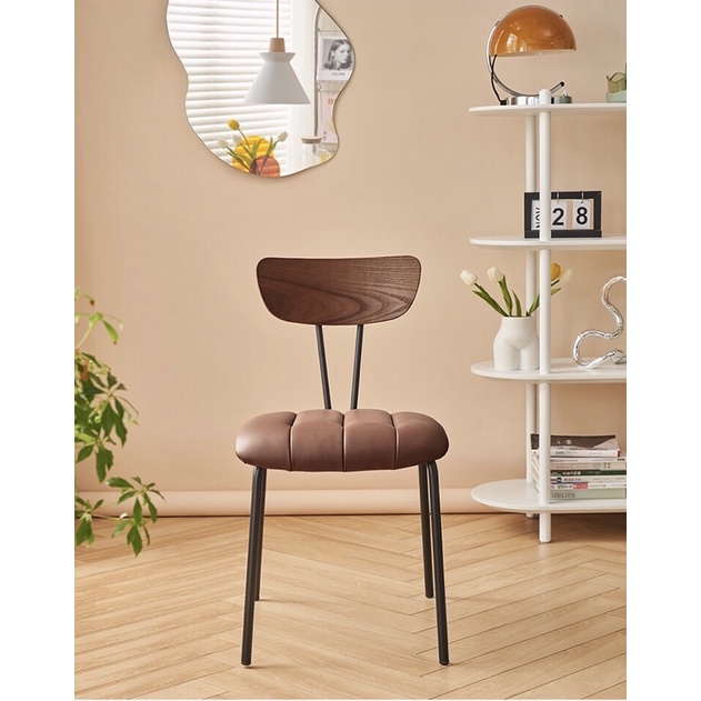 Ghế tựa lưng Cushion chair decor phòng khách, phòng ăn retro - ghế con kiến phong cách Bắc Âu