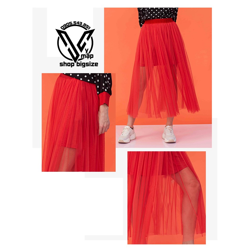 chân váy lưới đỏ-đen-trắng-tím 50-100kg ( cao cấp) | BigBuy360 - bigbuy360.vn