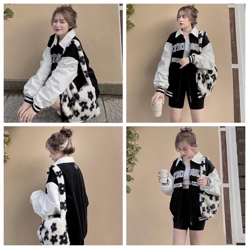 [ RẺ VÔ ĐỊCH] Áo khoác nữ phối tay KYMBO áo khoác cổ bẻ hot trend_Shop thokyu | BigBuy360 - bigbuy360.vn