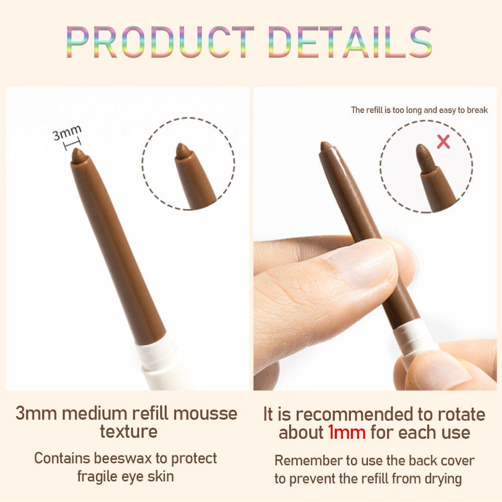 Bút Kẻ Mắt Mềm Mịn Nhanh Khô Dễ Lên Màu Kháng Nước Lâu Trôi