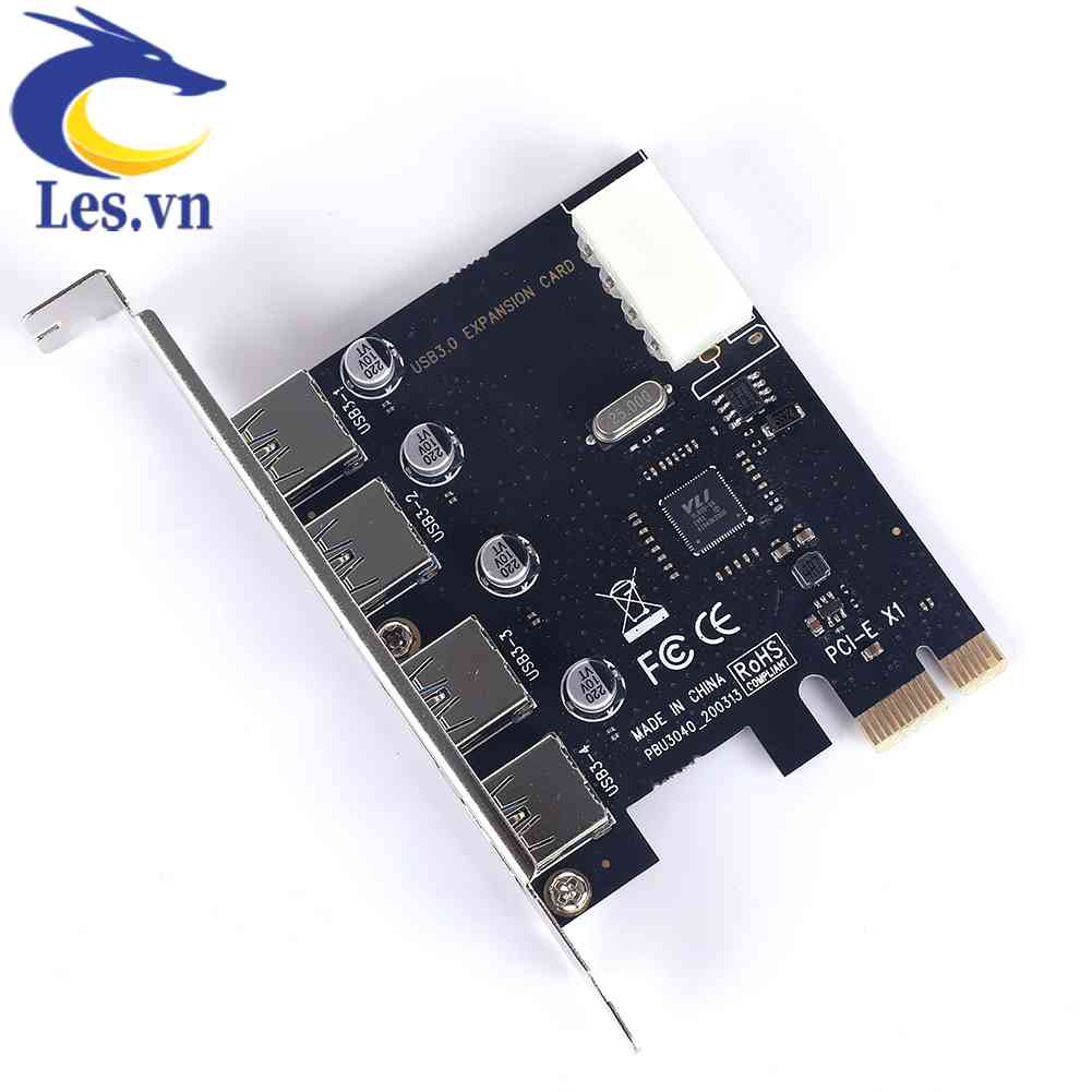 Thẻ Mở Rộng PCIE 4 Cổng Usb 3.0