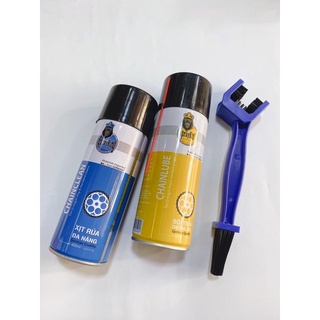 Dưỡng sên - rửa sên xe máy SprayKing không văng 400ml