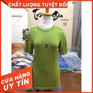 Áo len mongtogi khoét vai - xanh bơ