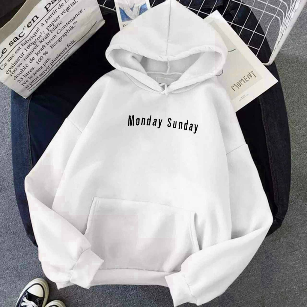 Áo hoodie nỉ mềm mịn tay phối