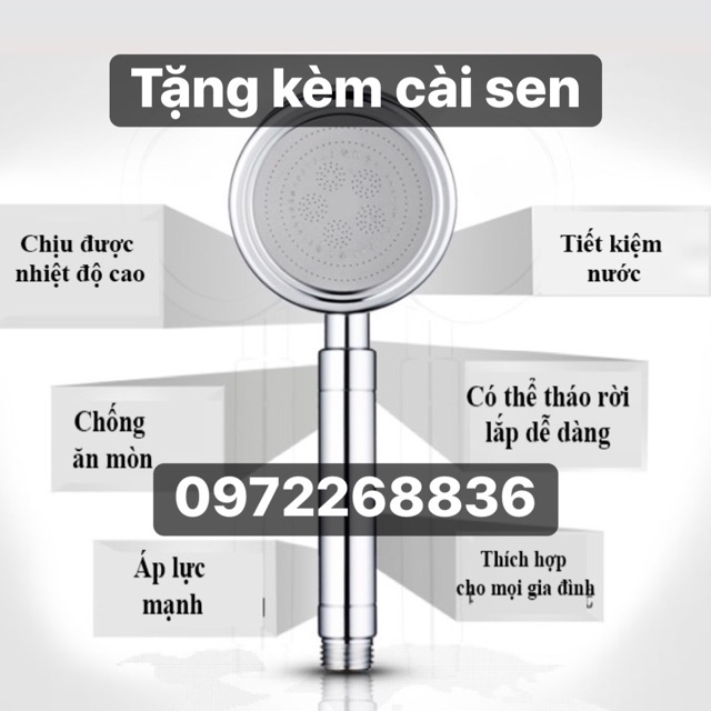 Bát sen tăng áp nhôm tặng kèm cài sen