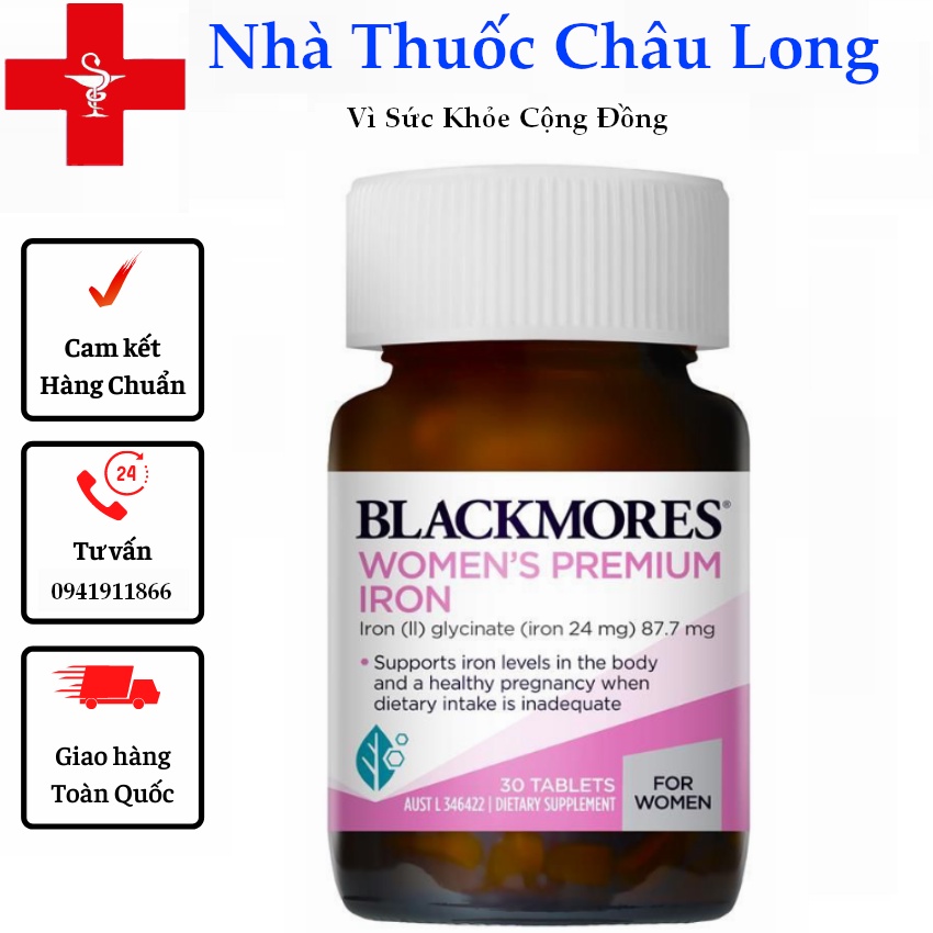 [Tem Chemist] Blackmores Pregnancy Iron bổ sung sắt cho phụ nữ khi mang thai và sau khi sinh