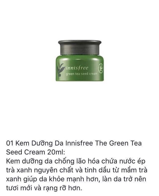 SET DƯỠNG DA TRÀ XANH MỚI RA BẢN MỚI SIÊU SIÊU HOT INNISFREE GREEN TEA SEED SERUM