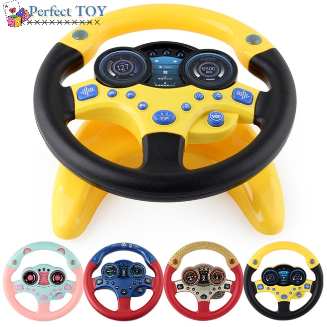Đồ Chơi Mô Phỏng Vô Lăng Xe Hơi Có Đèn Và Nhạc Giáo Dục Cho Trẻ Em