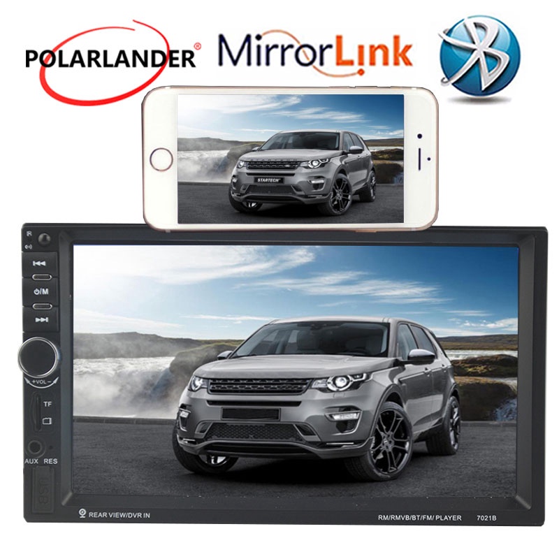 Máy Nghe Nhạc Mp5 Màn Hình Cảm Ứng 7 "Kết Nối Bluetooth 2 Din Cho Xe Hơi