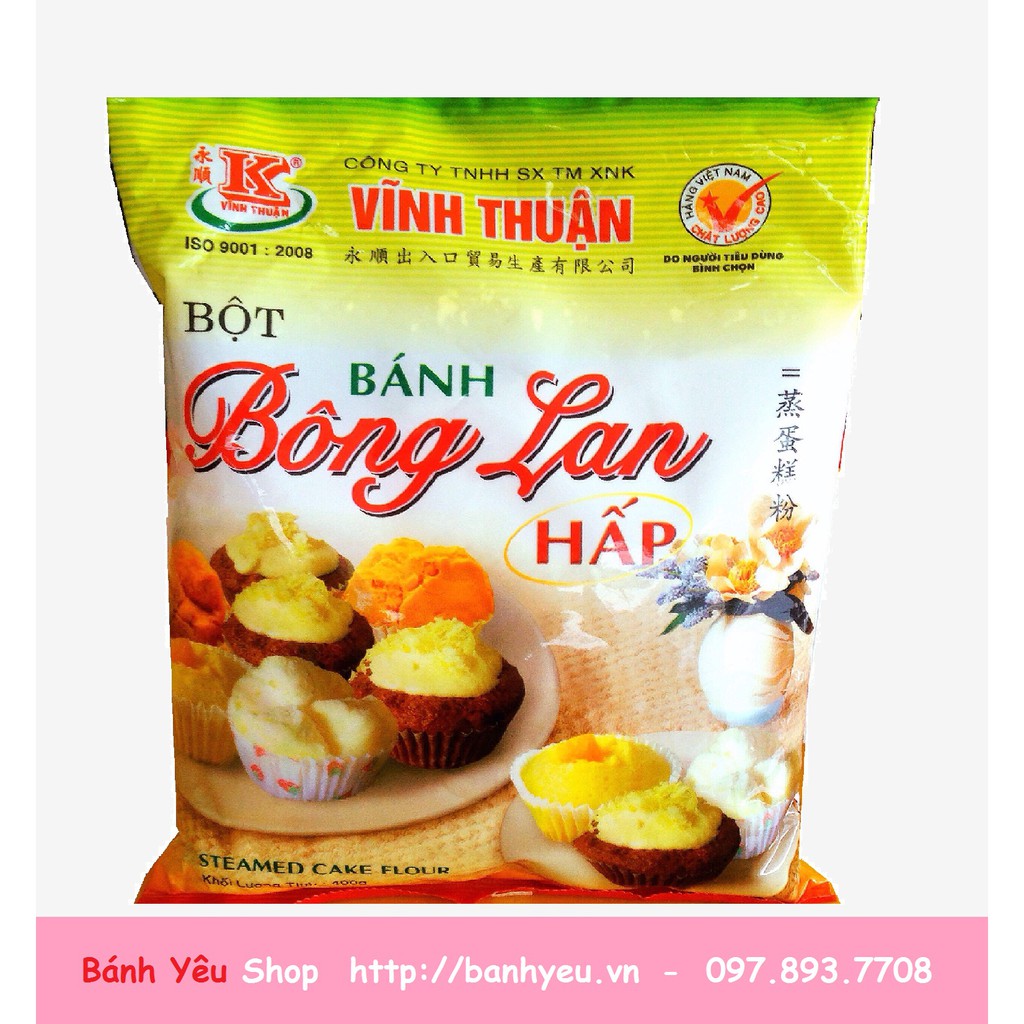 Bột bánh bông lan HẤP Vĩnh Thuận 400G - NL39