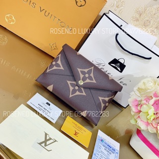 [Ảnh thật] Clutch ví cầm tay LV SUPER VIP‼️ fullbox , túi vải , card Louis Vuitton kiểu bì thư
