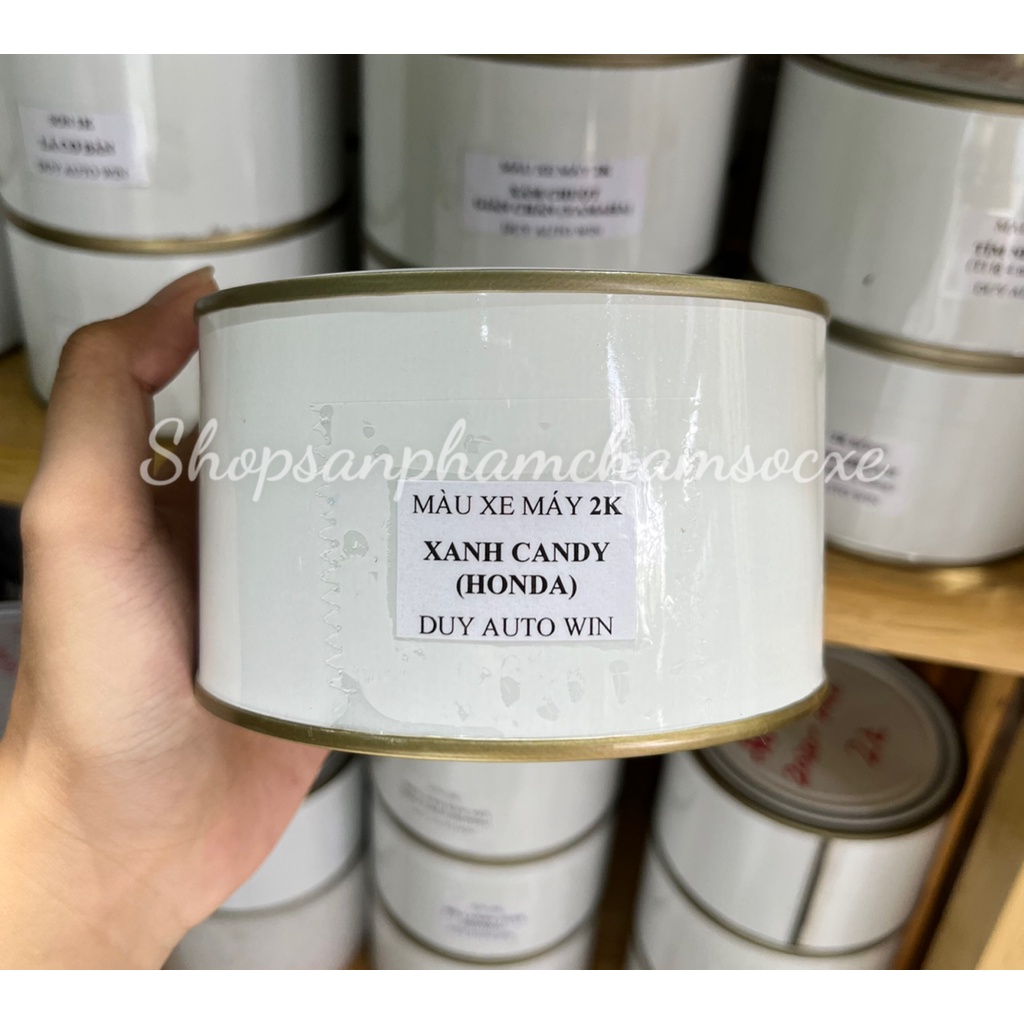 Xanh dương candy 2k đóng lon 500g