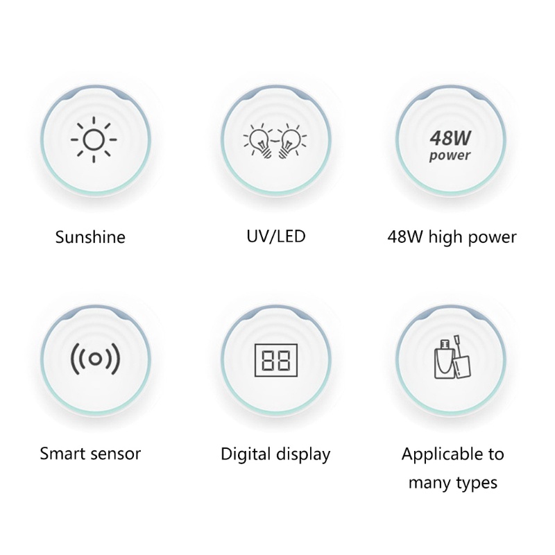 Đèn LED UV 48W Giúp Sấy Khô Sơn Móng Tay Nhanh Chóng Tiện Dụng Cho Gia Đình / Salon