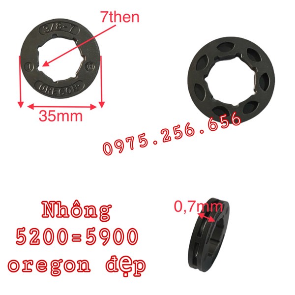 Nhông 5200=5900 oregon đẹp phụ tùng máy cưa phụ tùng máy nông nghiệp phụ tùng Hùng Lỳ