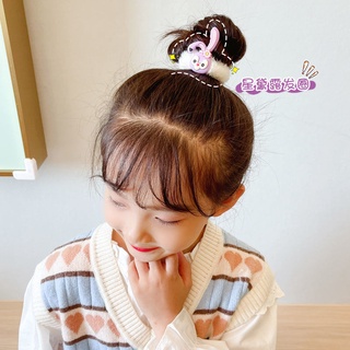 Dây buộc tóc hình búp bê hoạt hình nhồi bông mới dành cho trẻ em và bé gái