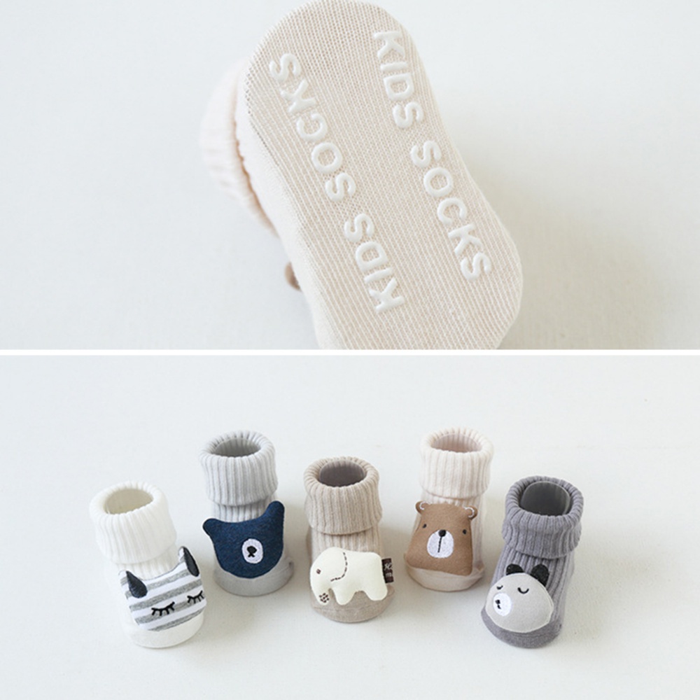 Vớ cotton chống trượt họa tiết hoạt hình dễ thương cho trẻ em